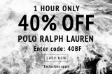 Polo Ralph Lauren 6折+免費直運香港/澳門(1小時)